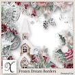 Frozen Dream Digital Scrapbook Borders Preview by Xuxper Designs