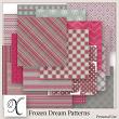 Frozen Dream Digital Scrapbook Pattern Papers Preview by Xuxper Designs