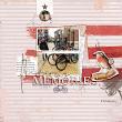 Digital Scrapbooking Layout using "Bicyclette" templates by AJM