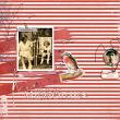 Digital Scrapbook layout using "Be Gentle" collection by Marijke