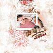 Digital Scrapbook layout using "Be Gentle" collection by Lynn Grieveson