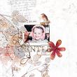 Digital Scrapbook layout using "Be Gentle" collection by Lynn Grieveson