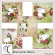 Floral Scent Digital Scrapbook Quick Pages Preview by Xuxper Designs