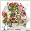 Floral Scent Digital Scrapbook Elements Preview by Xuxper Designs