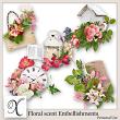 Floral Scent Digital Scrapbook Embellishments Preview by Xuxper Designs