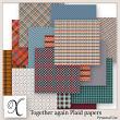 Together Again Digital Scrapbook Plaid Papers Preview by Xuxper Designs