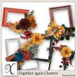 Together Again Digital Scrapbook Clusters Preview by Xuxper Designs