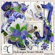Hydrangea Dream Digital Scrapbook Mini Kit Preview by Xuxper Designs.