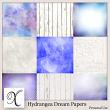 Hydrangea Dream Digital Scrapbook Papers Preview by Xuxper Designs