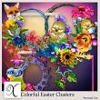 Colorful Easter Digital Scrapbook Clusters Preview by Xuxper Designs
