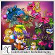 Colorful Easter Digital Scrapbook Embellishments Preview by Xuxper Designs