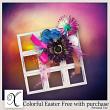 Colorful Easter Digital Scrapbook Embellishments Preview by Xuxper Designs