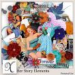 Her Story Digital Scrapbook Elements Preview by Xuxper Designs