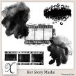 Her Story Digital Scrapbook Masks Preview by Xuxper Designs