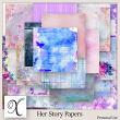 Her Story Digital Scrapbook Papers Preview by Xuxper Designs