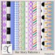 Her Story Digital Scrapbook Pattern Papers Preview by Xuxper Designs