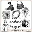 Her Story Digital Scrapbook Stamps Preview by Xuxper Designs