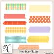Her Story Digital Scrapbook Tape Preview by Xuxper Designs