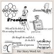 Her Story Digital Scrapbook Word Art Preview by Xuxper Designs