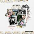 Digital Scrapbook layout using "Dreams Are Free" collection by Lynn Grieveson