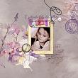 Digital Scrapbook layout using "Spring Daze" collection by Lynn Grieveson