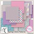 Spring Colors Digital Scrapbook Pattern Papers Preview by Xuxper Designs