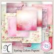 Spring Colors Digital Scrapbook Papers Preview by Xuxper Designs
