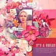 Digital Scrapbook layout by alinalove using "Daydreaming Again" collection by Lynn Grieveson
