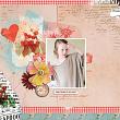 Digital Scrapbook layout using "Botanical Mix No2" collection by Lynn Grieveson