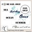Sail Away Digital Scrapbook Word Art Preview by Xuxper Designs