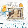 Digital Scrapbook layout using "Bath and Bed" Elements by Lynn Grieveson