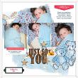 Digital Scrapbook layout using "Bath and Bed" Elements by Lynn Grieveson