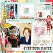 Digital Scrapbook layout using "Cherish" Kit by Lynn Grieveson