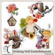 Wishing Well Digital Scrapbook Embellishments Preview by Xuxper Designs