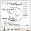 Wishing Well Digital Scrapbook Word Art Preview by Xuxper Designs