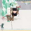 Digital Scrapbook layout using "Sometimes Prickly" collection by Lynn Grieveson