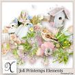 Joli Printemps Digital Scrapbook Elements Preview by Xuxper Designs