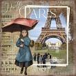 Digital art page using Paris In Spring by Lynne Anzelc. Layout by Kelly 01