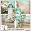 Seashell Passion Digital Scrapbook Stacked Papers Preview by Xuxper Designs