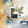 Digital Scrapbook layout using "Crowned" templates and collection by Lynn Grieveson