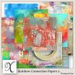 Rainbow Connection Digital Scrapbook Papers 02 Preview by Xuxper Designs