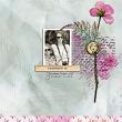 Digital Scrapbook layout using "Crushing" mini kit by Lynn Grieveson