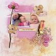 Digital Scrapbook layout using "Crushing" mini kit by Lynn Grieveson