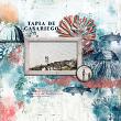 Digital Scrapbook layout using "Beach Days" collection by Lynn Grieveson