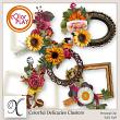 Colorful Delicacies Digital Scrapbook Clusters Preview by Xuxper Designs