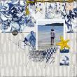 Digital Scrapbook layout using "Whale of a Time" collection by Lynn Grieveson