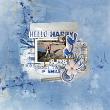 Digital Scrapbook layout using "Whale of a Time" collection by Lynn Grieveson