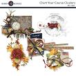 Chart Your Course Digital Scrapbook Clusters Preview by Karen Schulz Designs
