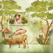 A Woodland Fantasy Digital Scrapbook Page by Laura