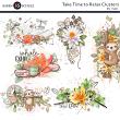 Take Time to Relax Digital Scrapbook Clusters Preview by Karen Schulz Designs